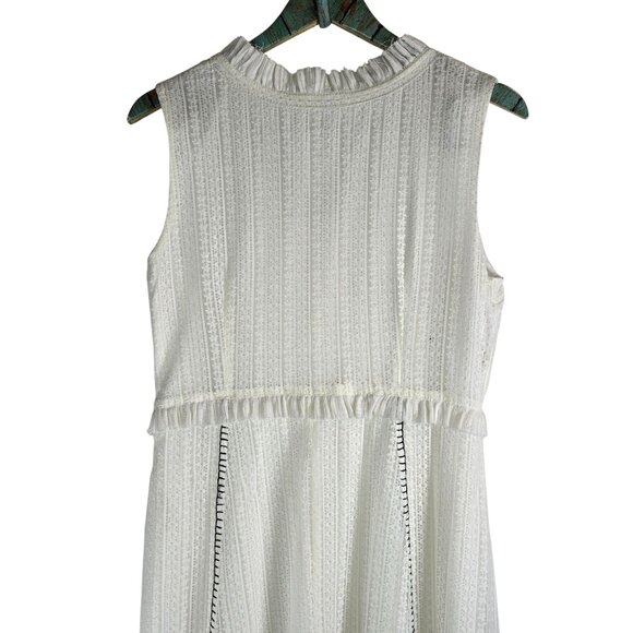 Soft Surroundings Villette Lace Handkerchief Midi White Boho Dress, M, NWOT - Picture 8 of 11